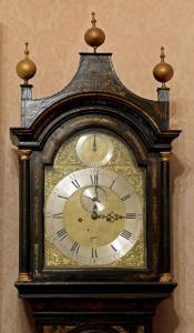 Long Case Clock Face  by George Halifax  in the Former Members’ Room