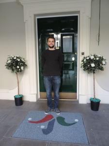Entrance Door with George Norton