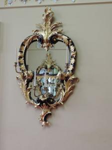 Rococo Mirror on Balcony