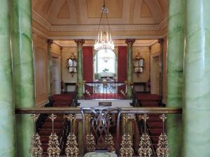 View from Balcony through Staircase to the Ballroom