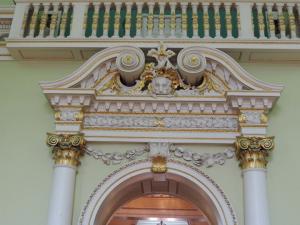 Ballroom Broken Pediment over the Entrance Door 