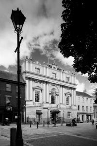 Mansion House elevation black and white